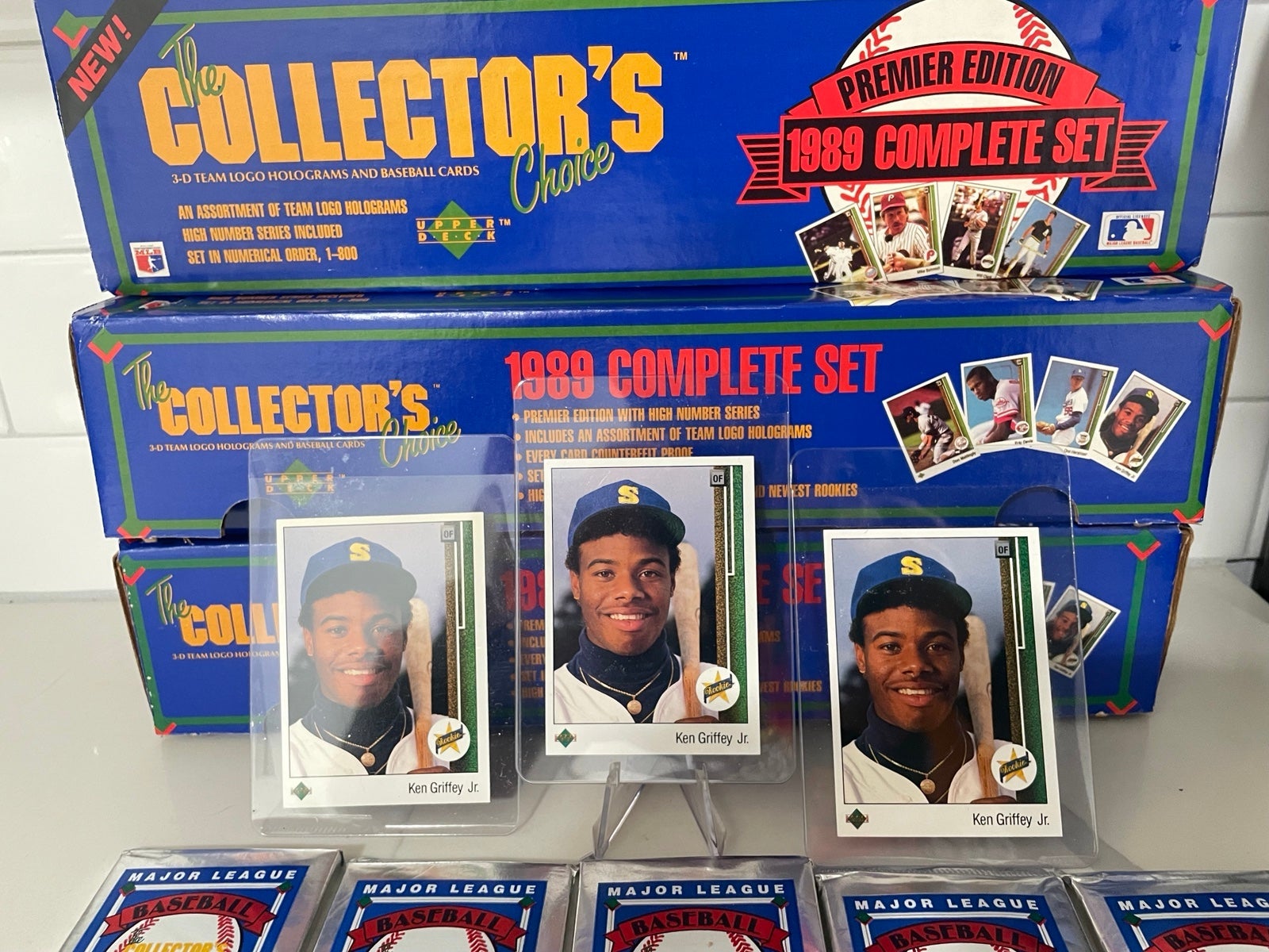 1989 Upper Deck Complete Set w/ KEN GRIFFEY JR STAR ROOKIE #1