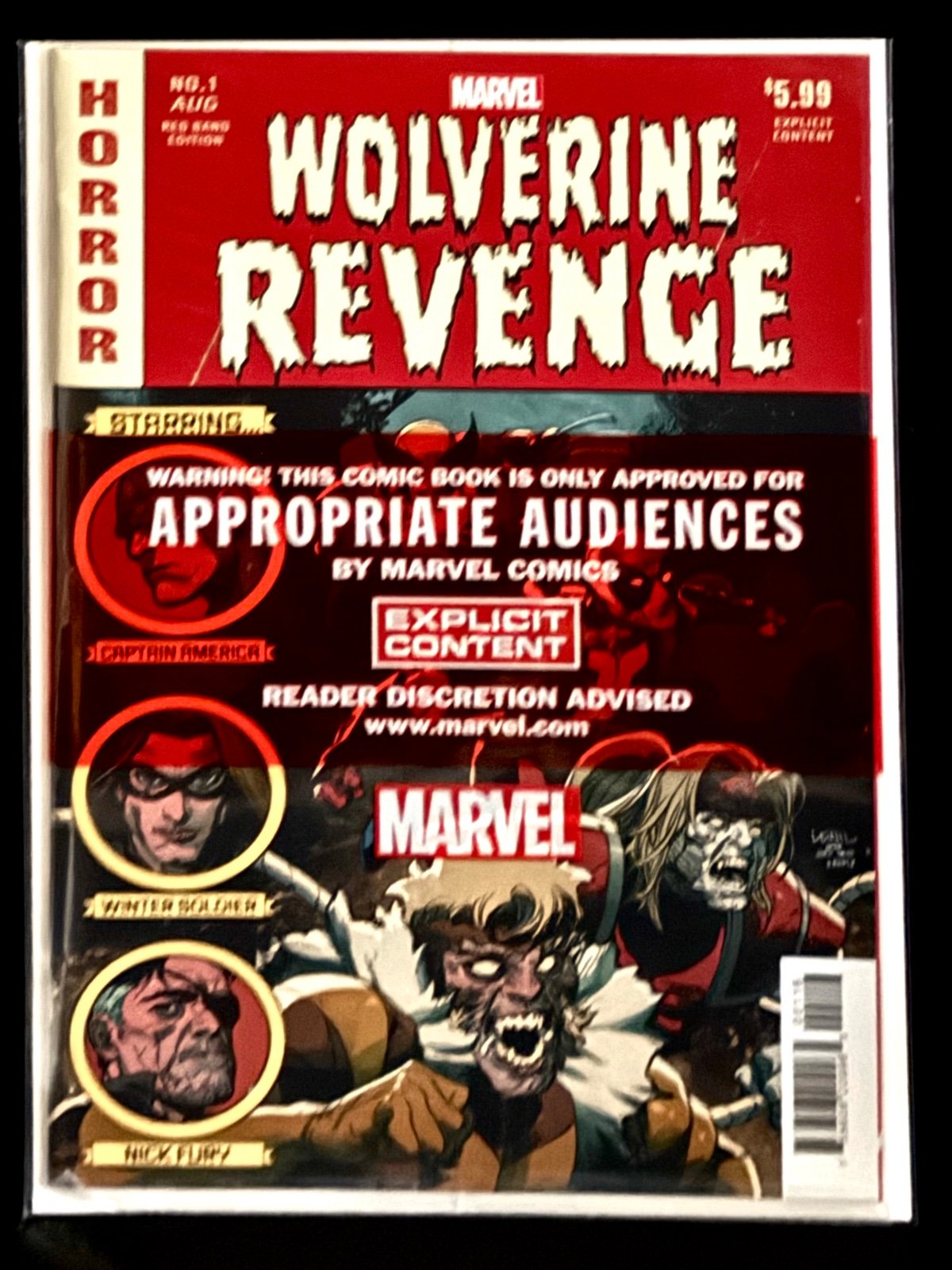 Wolverine Revenge Red Band #1 1:25 Ratio-Polybagged Sealed-NM