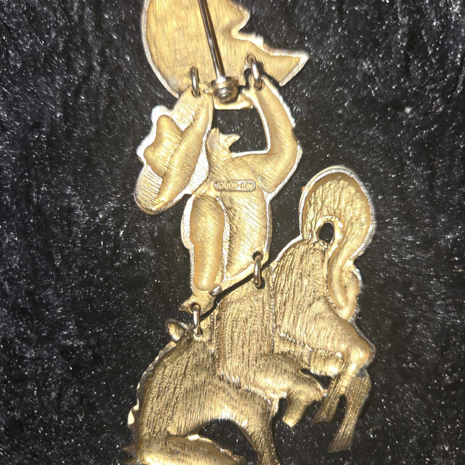 Vintage cowboy DonLin pin