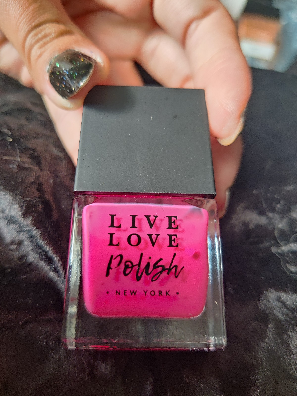 Raspberry swirl Live Love Polish nail lacquer