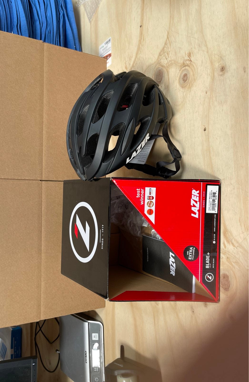 Lazer Bicycle Helmet. Blade + model. Matte black. Large. Brand new still in orig