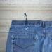 Carhartt Jeans Baggy Wide Leg Fit Medium Wash Denim White Logo