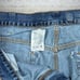 Carhartt Jeans Baggy Wide Leg Fit Medium Wash Denim White Logo