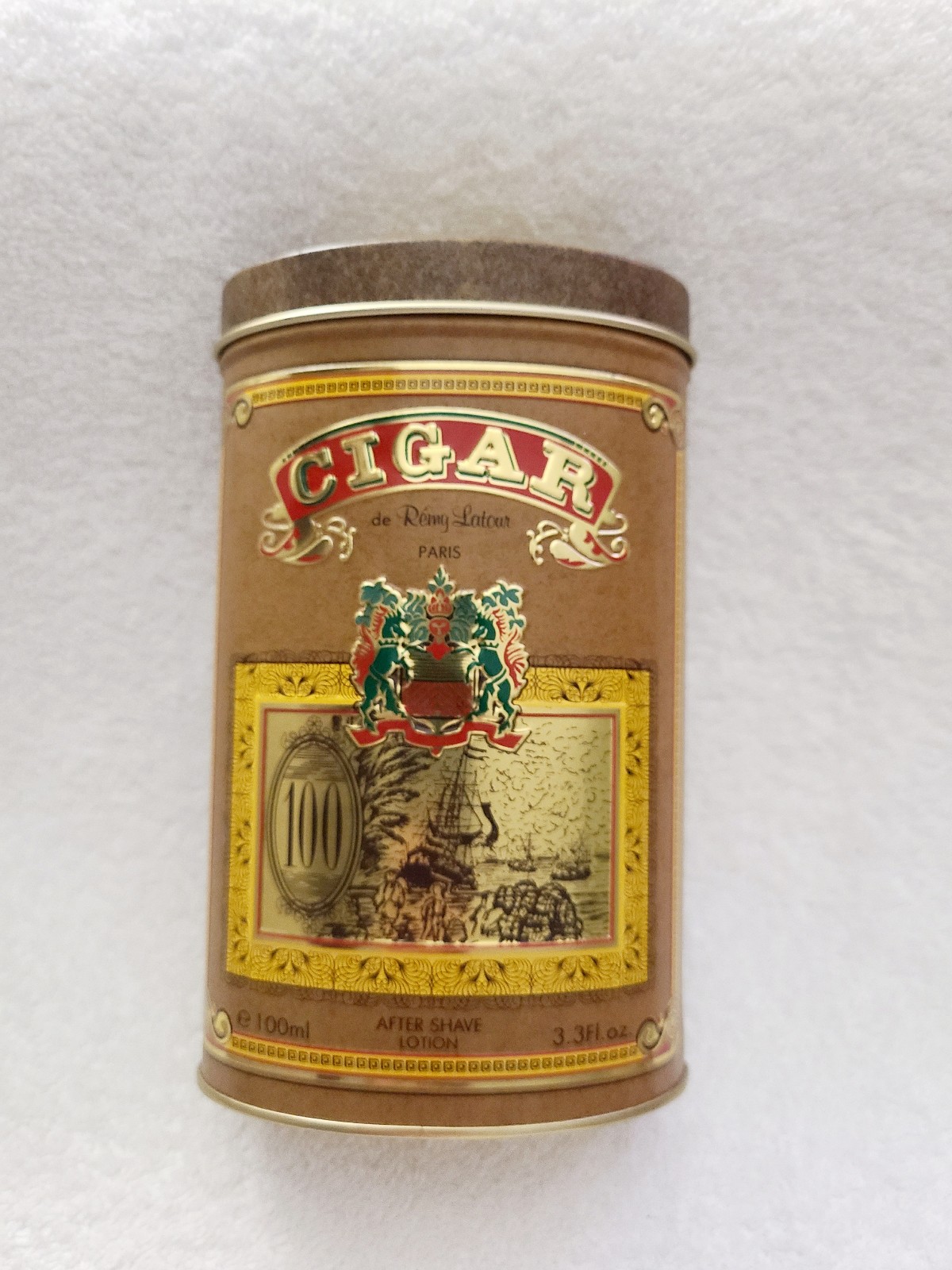Vintage Cigar Tin Box Old Collectible De Remy Latour Paris Eau De Toilette Spray