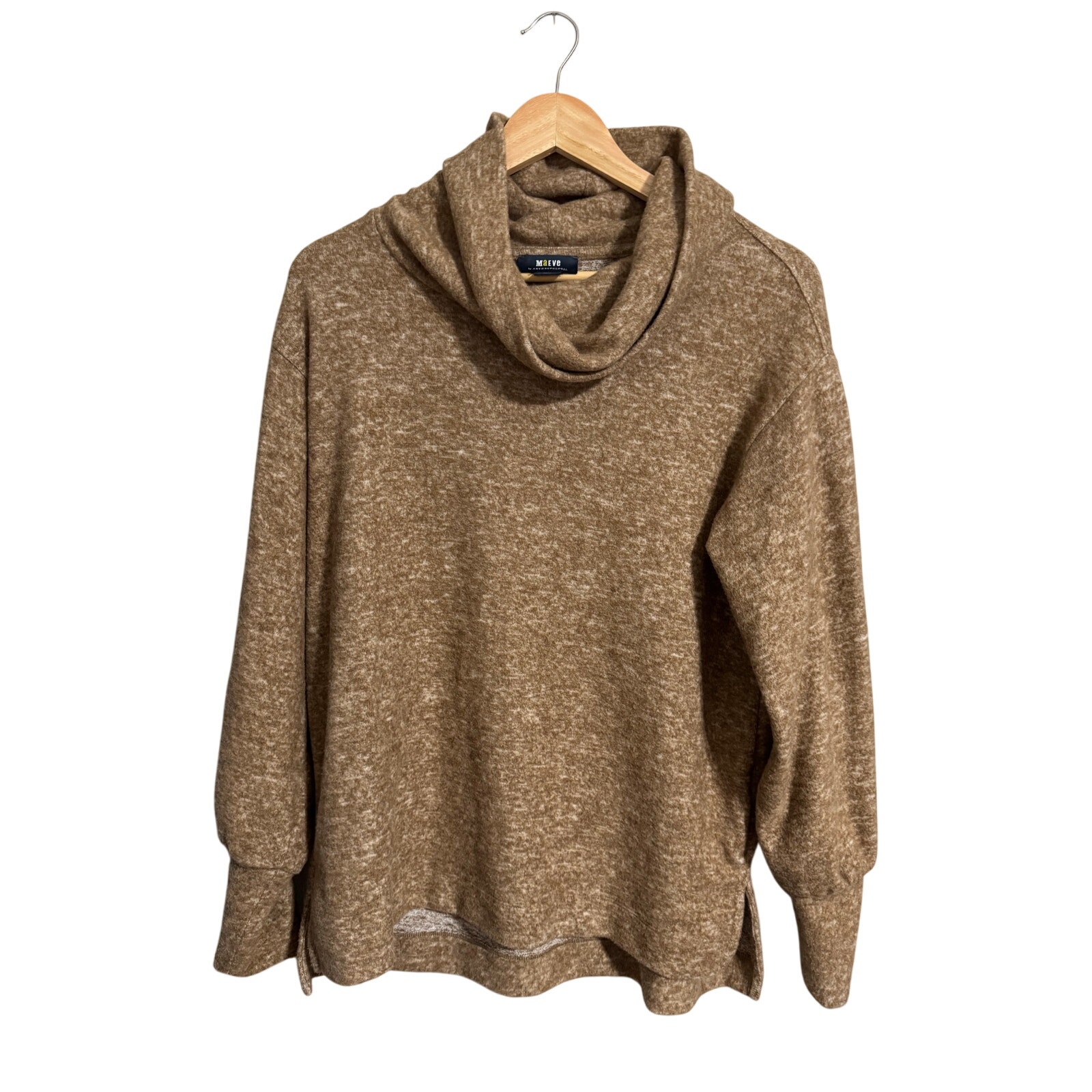 Maeve Anthropologie Brown Marled Sweatshirt Small