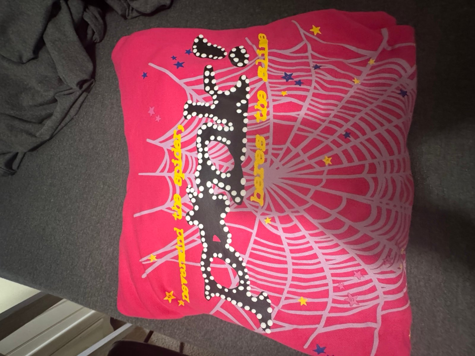 *BEST OFFER* Sp5der Web Hoodie 'P*NK’ X large, NO TRADES, AUTHENTIC SP5DER