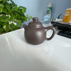 Purple clay Teapot