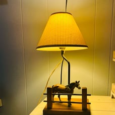 Glen Tech Lamp (Made Mid 70s) Breyer Silky Sullivan Mounted on Base