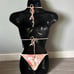 Triangl beautiful velvet floral string top and bottom set.