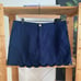 Lilly Pulitzer Navy Blue Colette Scallop Hem Skort Skirt
