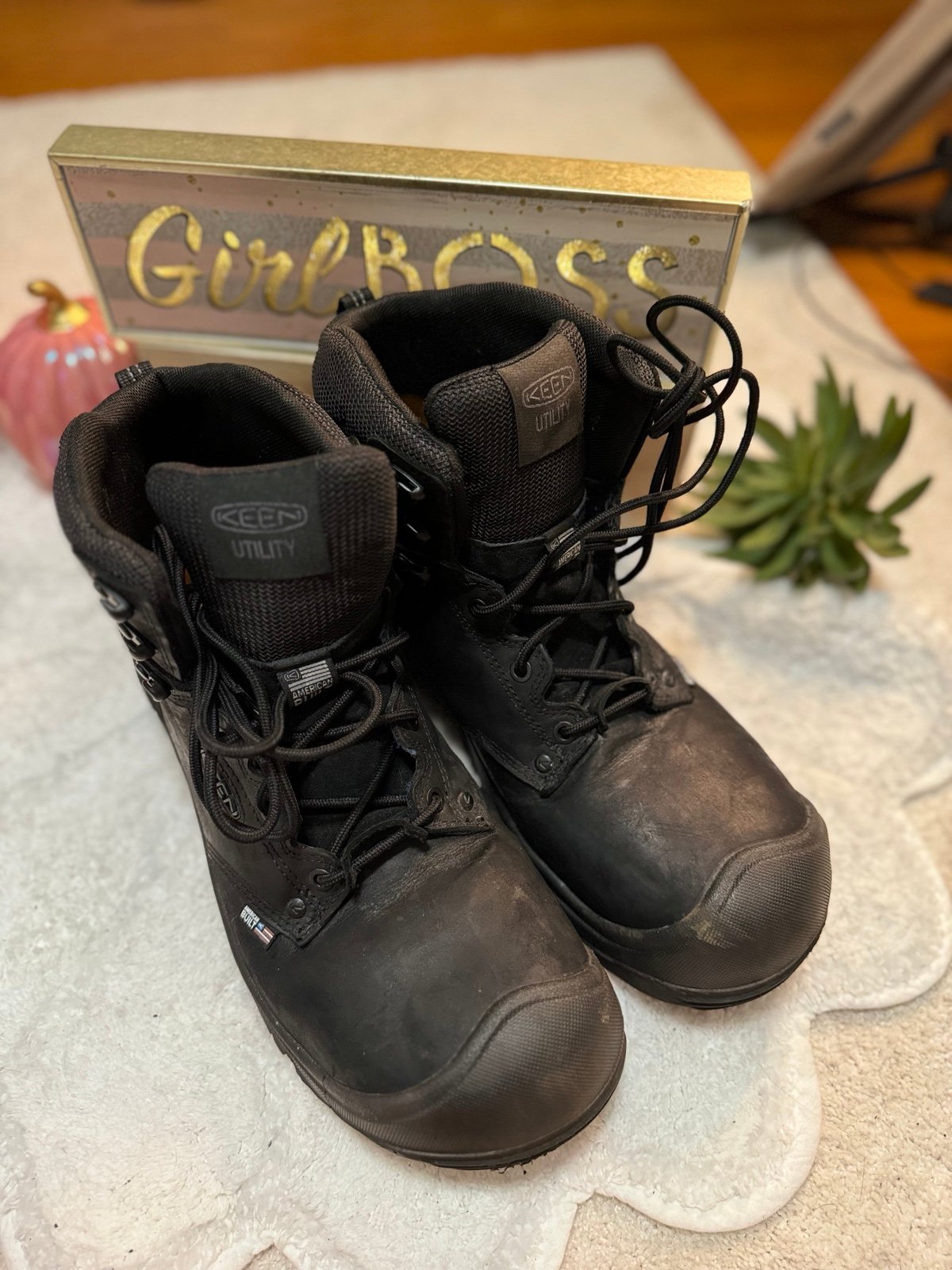 Keen Independence carbon toe work boot mens size 13D