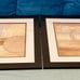 Set of 2 Abstract Art Prints with Frame