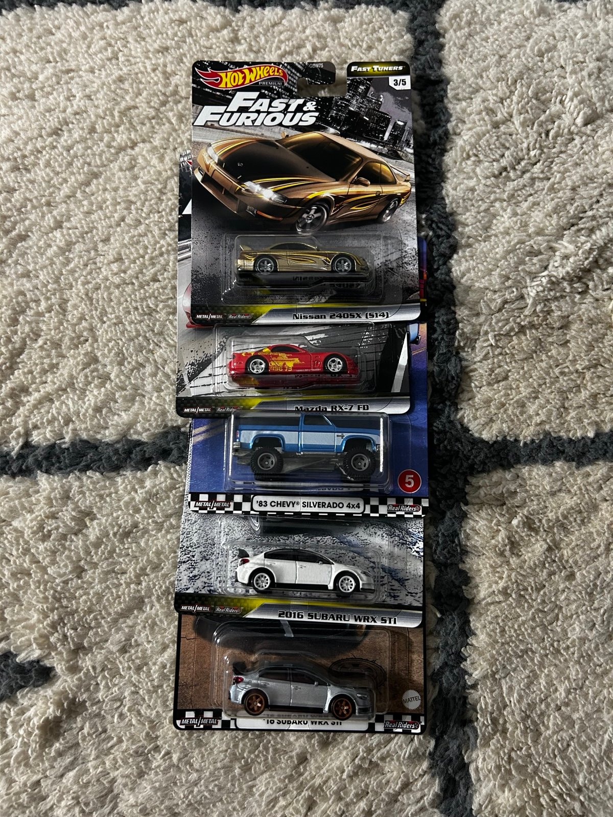 Hot Wheels random premium set