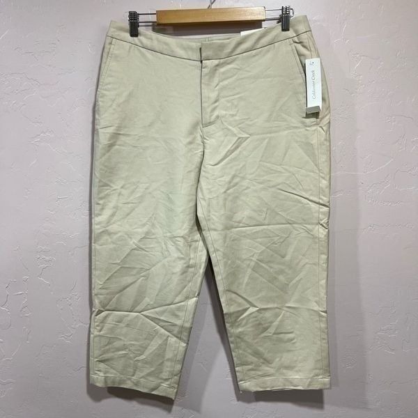 New Vintage Coldwater Creek Khaki crop Pants 12