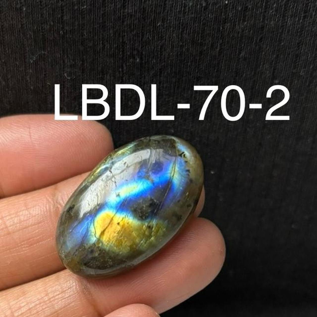 Labradorite Oval Shape Natural Gemstone Cabochon 
-LBDL-70-2/STK-21