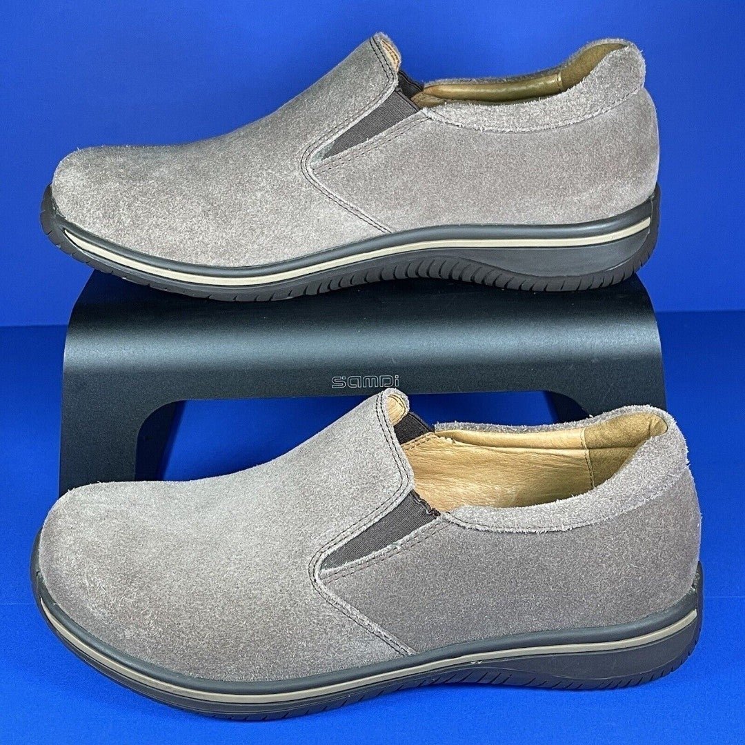 ALEGRIA Aaron Mens EU 42 US 9 Beige Suede Slip On Casual Shoes 130 MSRP