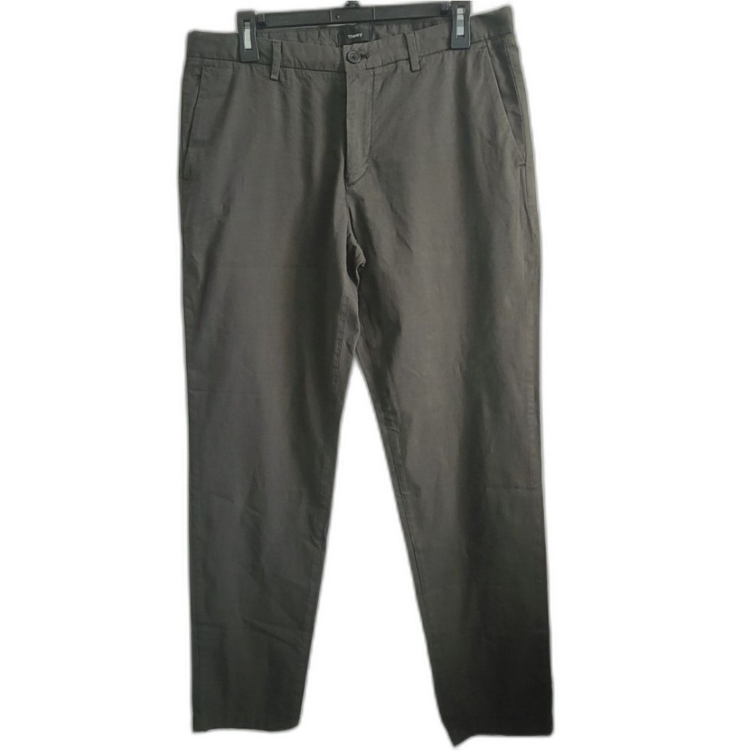 Theory Mens Blake Patton Slim Fit Pants size 33 Green