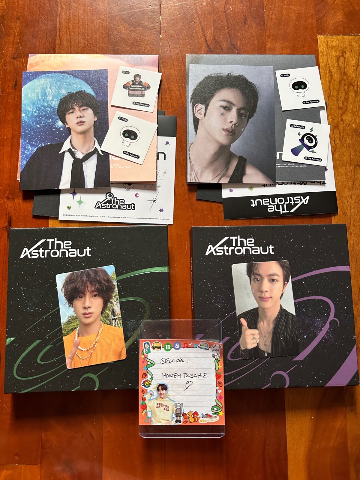 BTS Jin Astronaut Album SET v1 & v2
