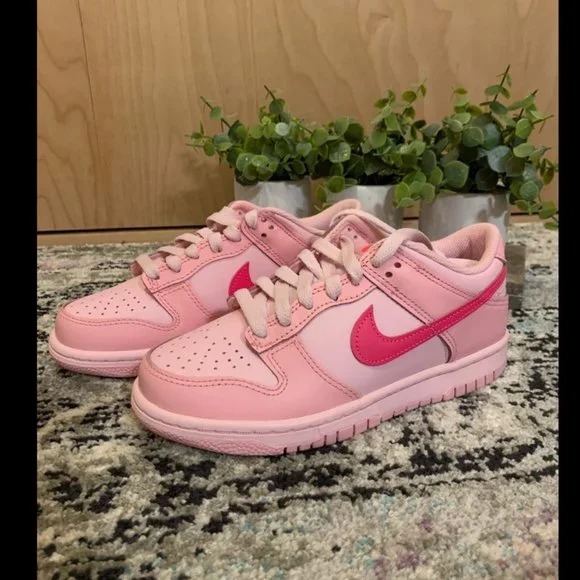 Nike Dunk Low Triple Barbie Pink Women's Shoes.US Women's 9.5 = EU 41