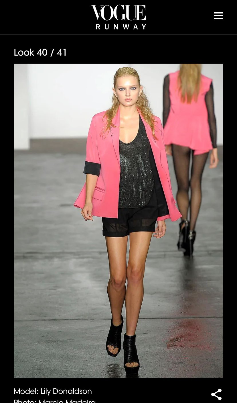 ALEXANDER WANG Cut-Out Back Pink Blazer/ Spring 2009 Collection