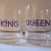 Crown Royal King & Queen Shot Glasses