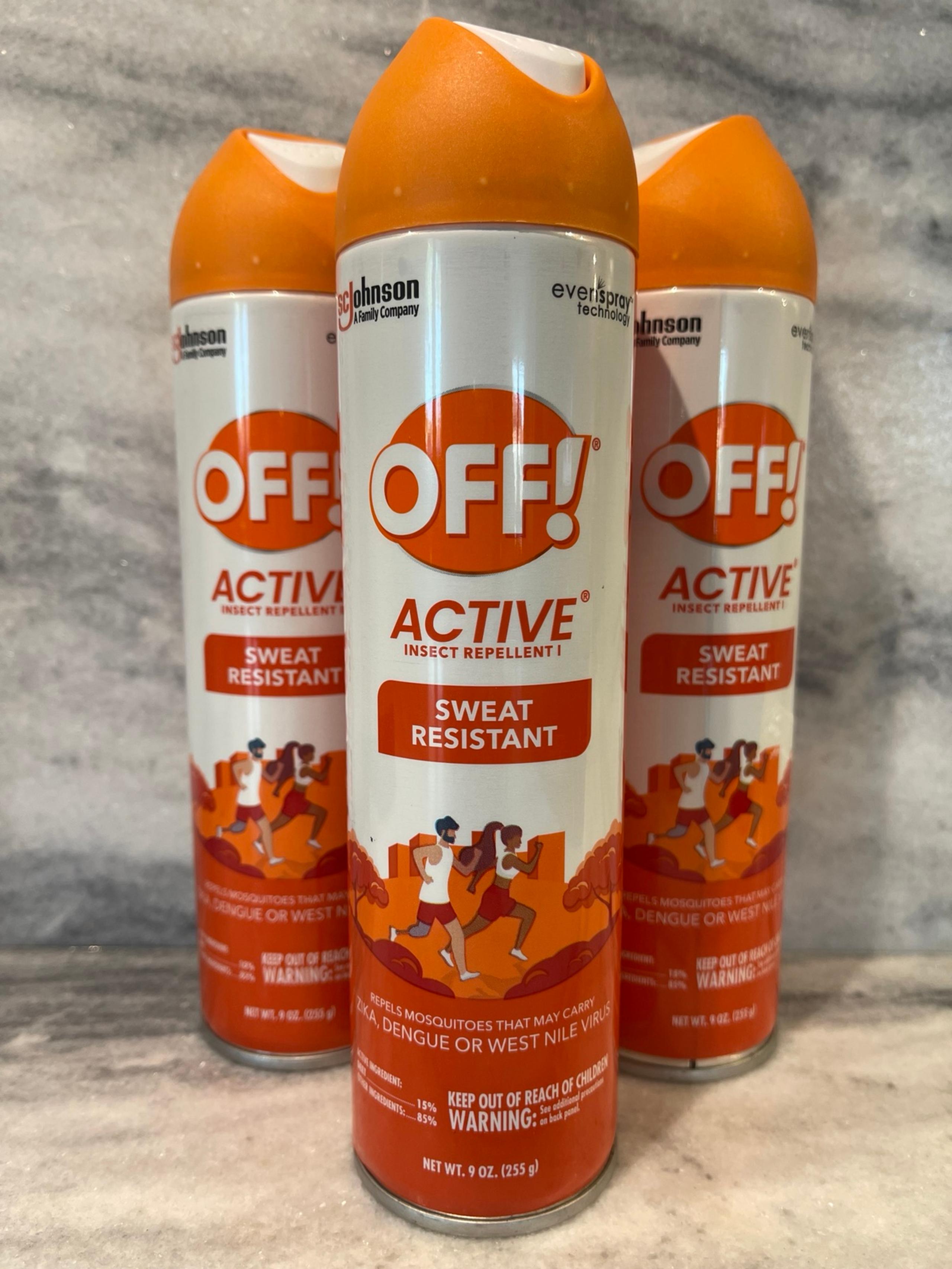 OFF! Active Mosquito Repellent - 9oz: DEET 15% Aerosol Spray for Skin & Clothing