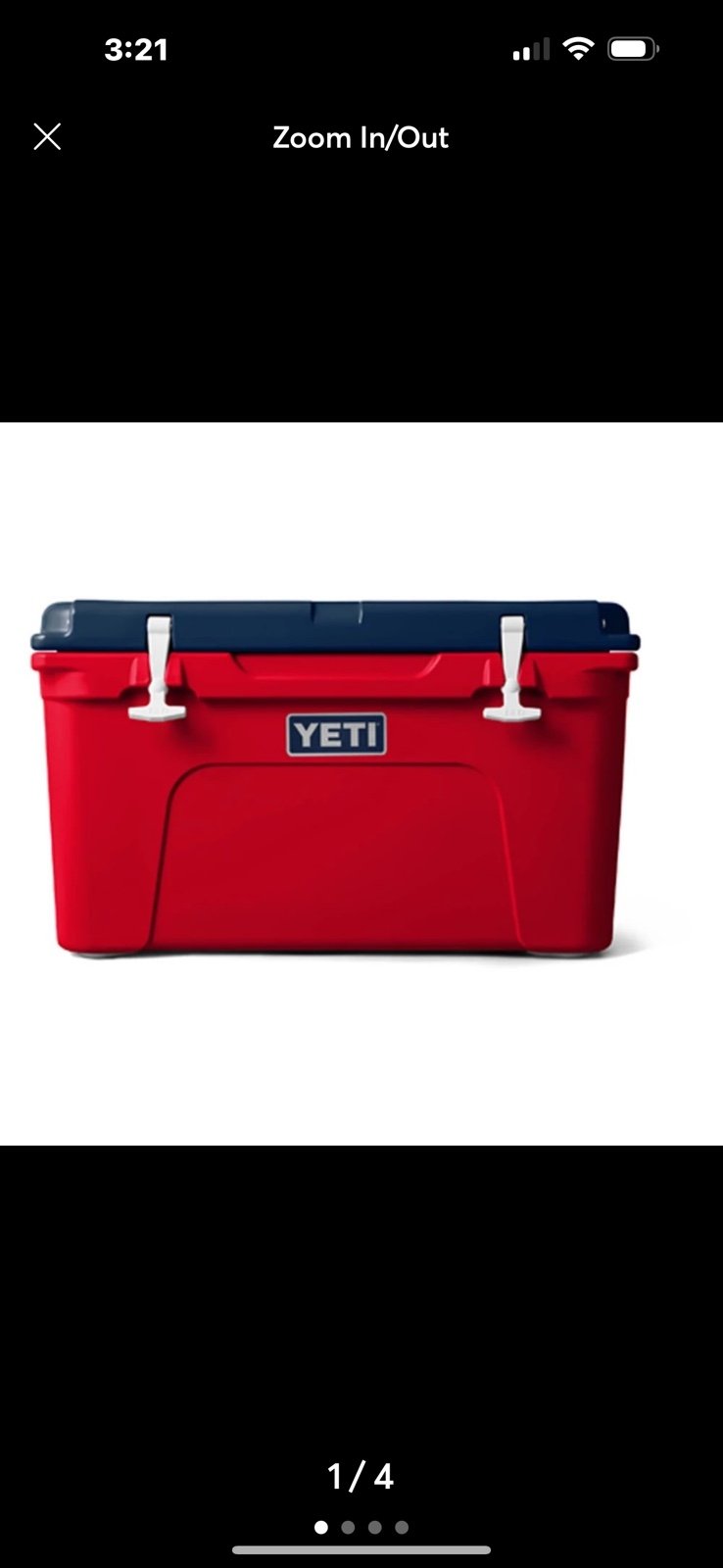 Red White and blue yeti 45 tundra NWT