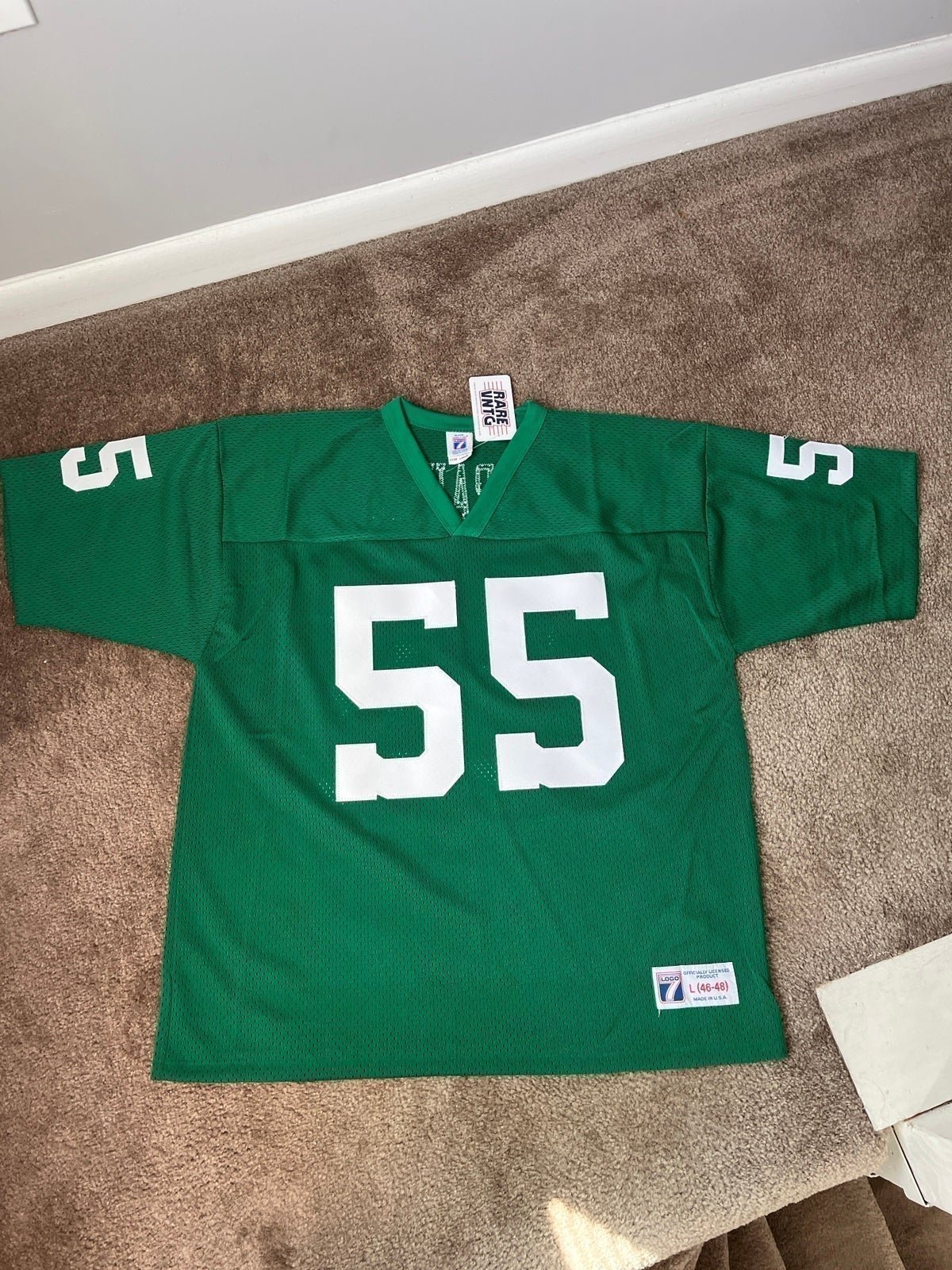 VTG RARE BRANDON GRAHAM KELLY GREEN PHILADELPHIA EAGLES LOGO 7 JERSEY