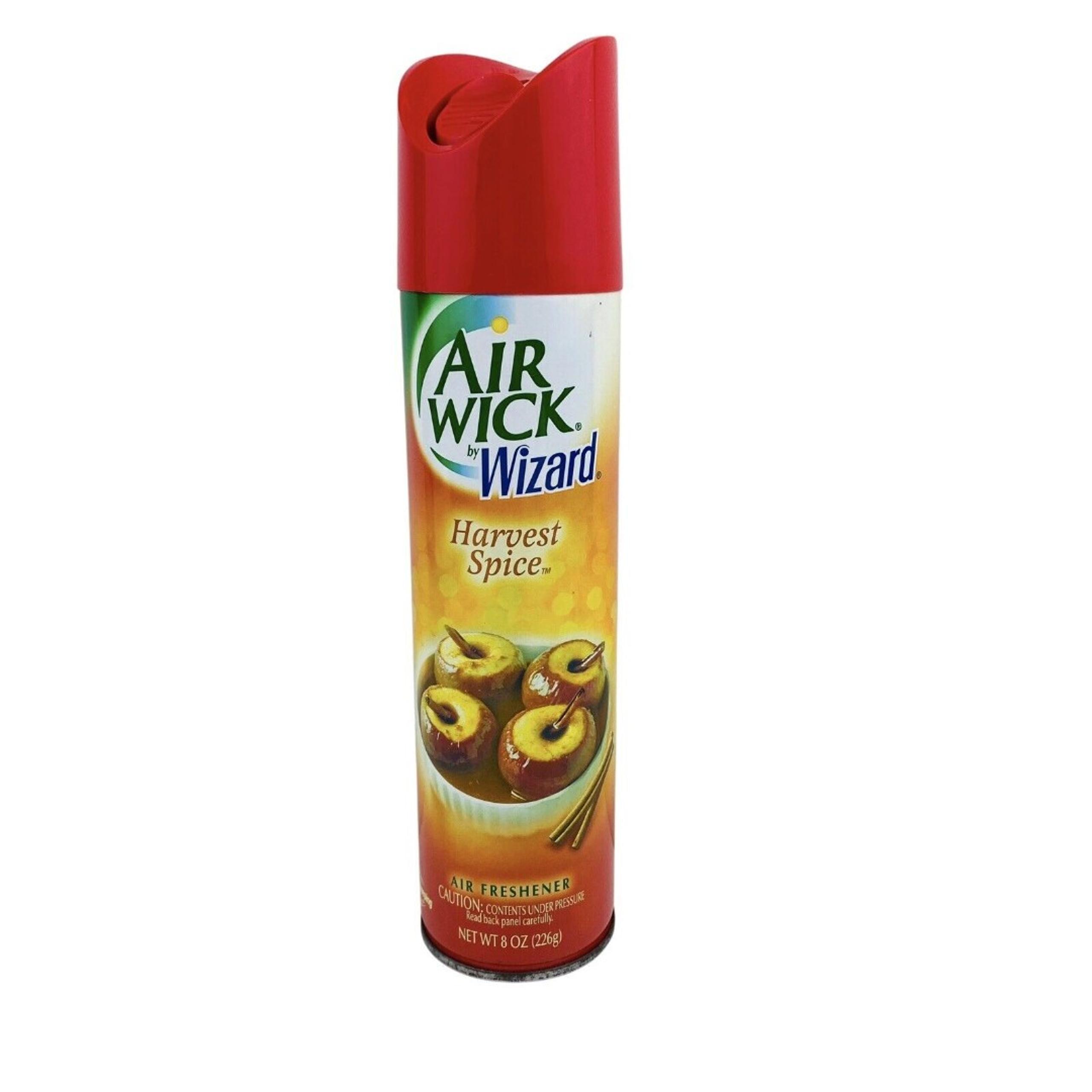 Air Wick by Wizard Air Freshener Spray Harvest Spice Aerosol Partial Can 2001