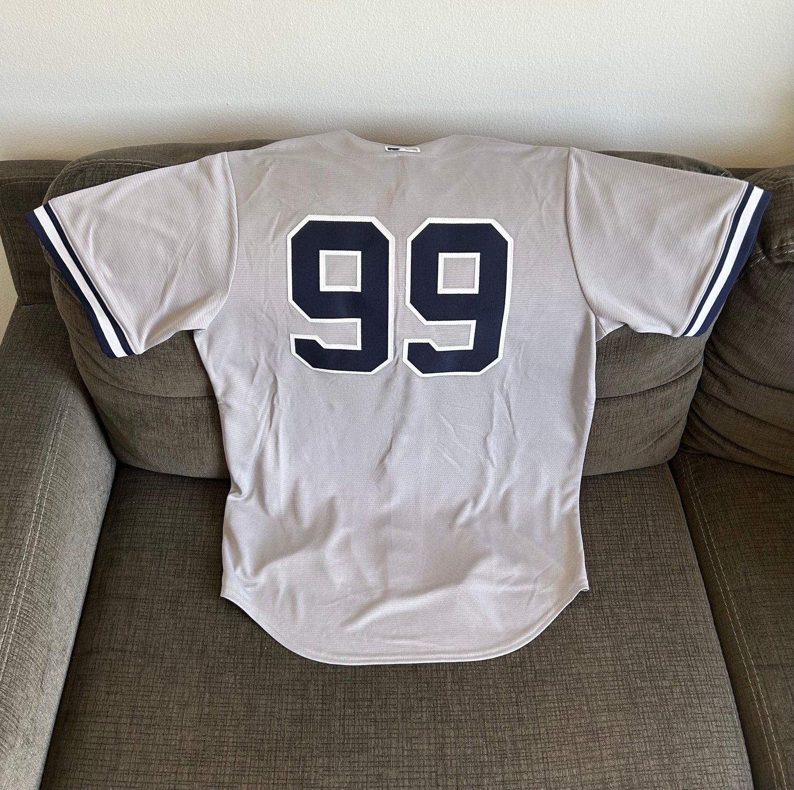 Nike Authentic New York Yankees Aaron Judge #99 Gray MLB Jersey Men’s Sz: Medium