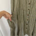 VTG FLAX by Jeanne Engelhart Linen Mini Button Up Sleeveless Striped Dress Sz M