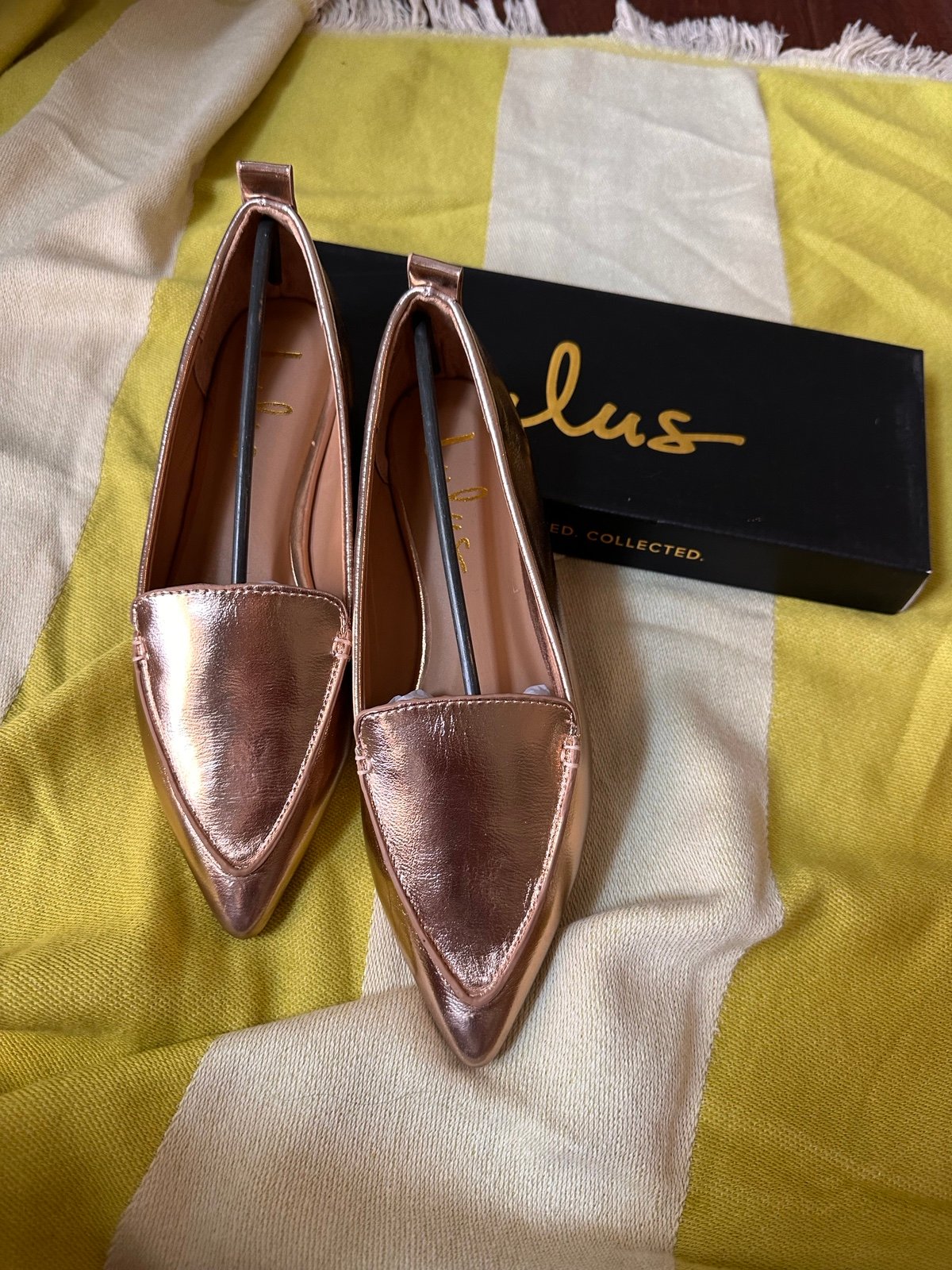 Lulu’s Rose Gold Emmy Loafer
