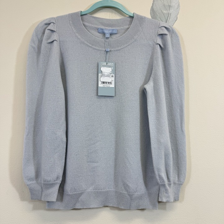Antonio Melani Women's Laura Puff Sleeve Cashmere Sweater Size S Crew Neck New