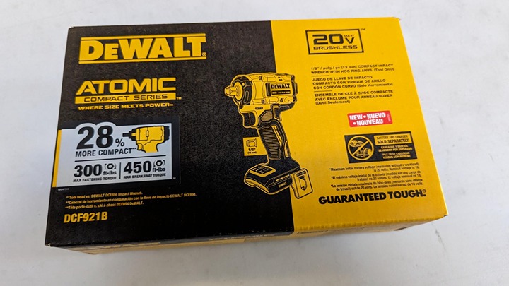 DEWALT DCF921B 20V 1/2inch Impact Wrench - Tool Only - DCF921B - New Sealed