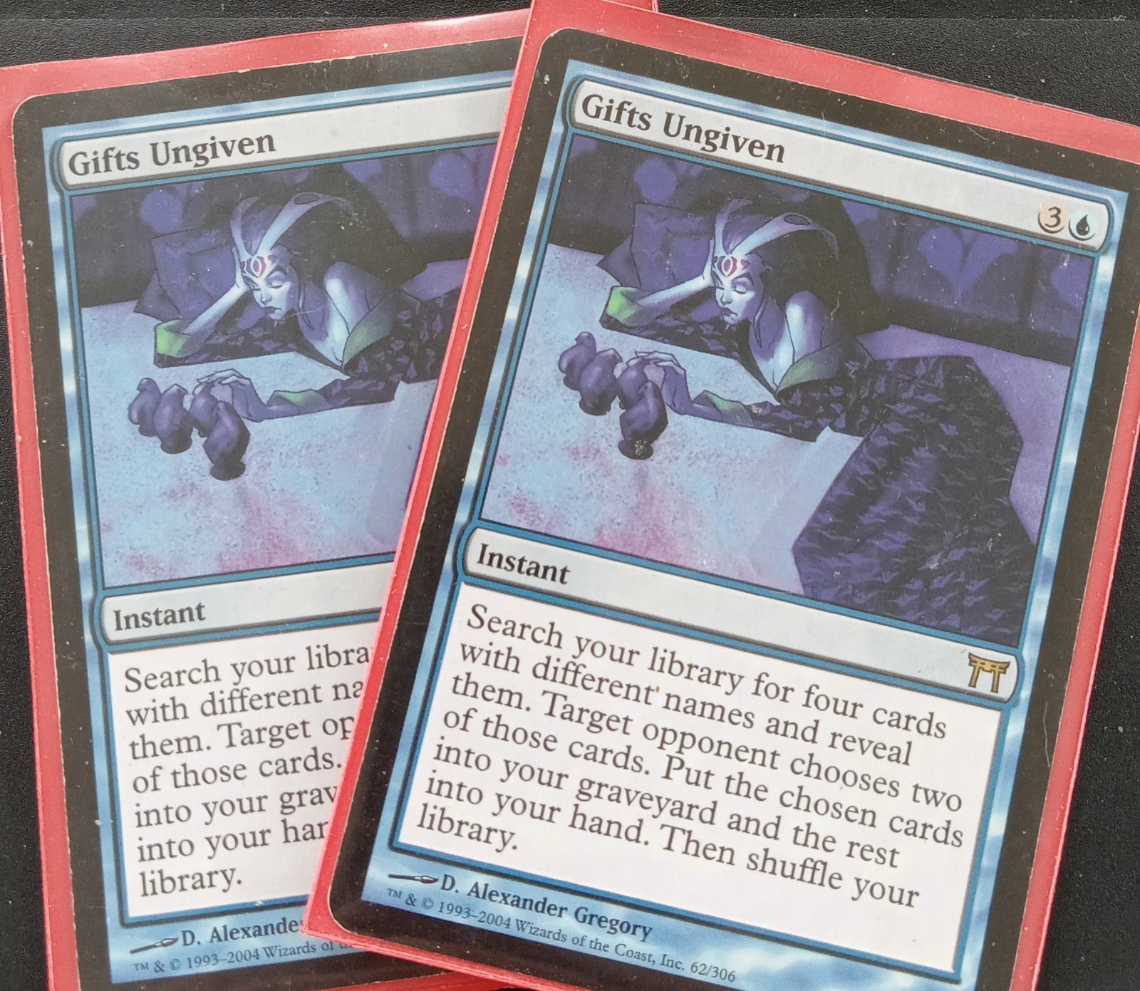 2x Gifts Ungiven, blue MTG cards