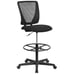 Flash Furniture Harper Ergonomic Mid-Back Mesh Drafting Chair with Black Fabric