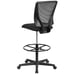 Flash Furniture Harper Ergonomic Mid-Back Mesh Drafting Chair with Black Fabric