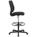 Flash Furniture Harper Ergonomic Mid-Back Mesh Drafting Chair with Black Fabric