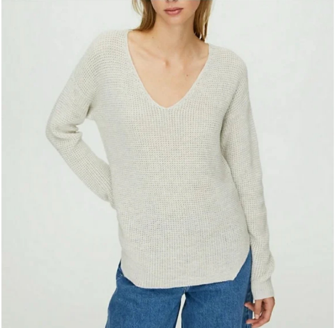 NEW Aritzia Wilfred Free Wolter 100% Merino Wool Knit Sweater