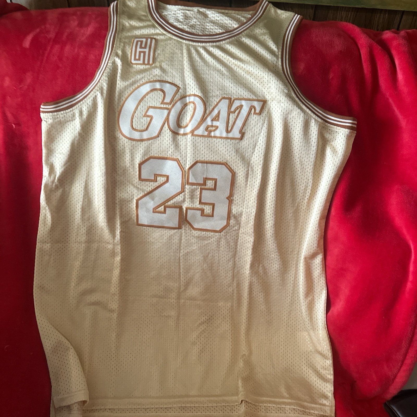 Jordan Rare gold jersey 3XL New NWOT #23 no name on back
