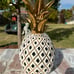 Mackenzie Childs NIB Pineapple MC Ceramic Candle Holder with GIFT BAG