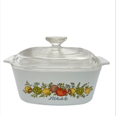 Vintage CorningWare L'Echalote Spice of Life Casserole Dish with lid