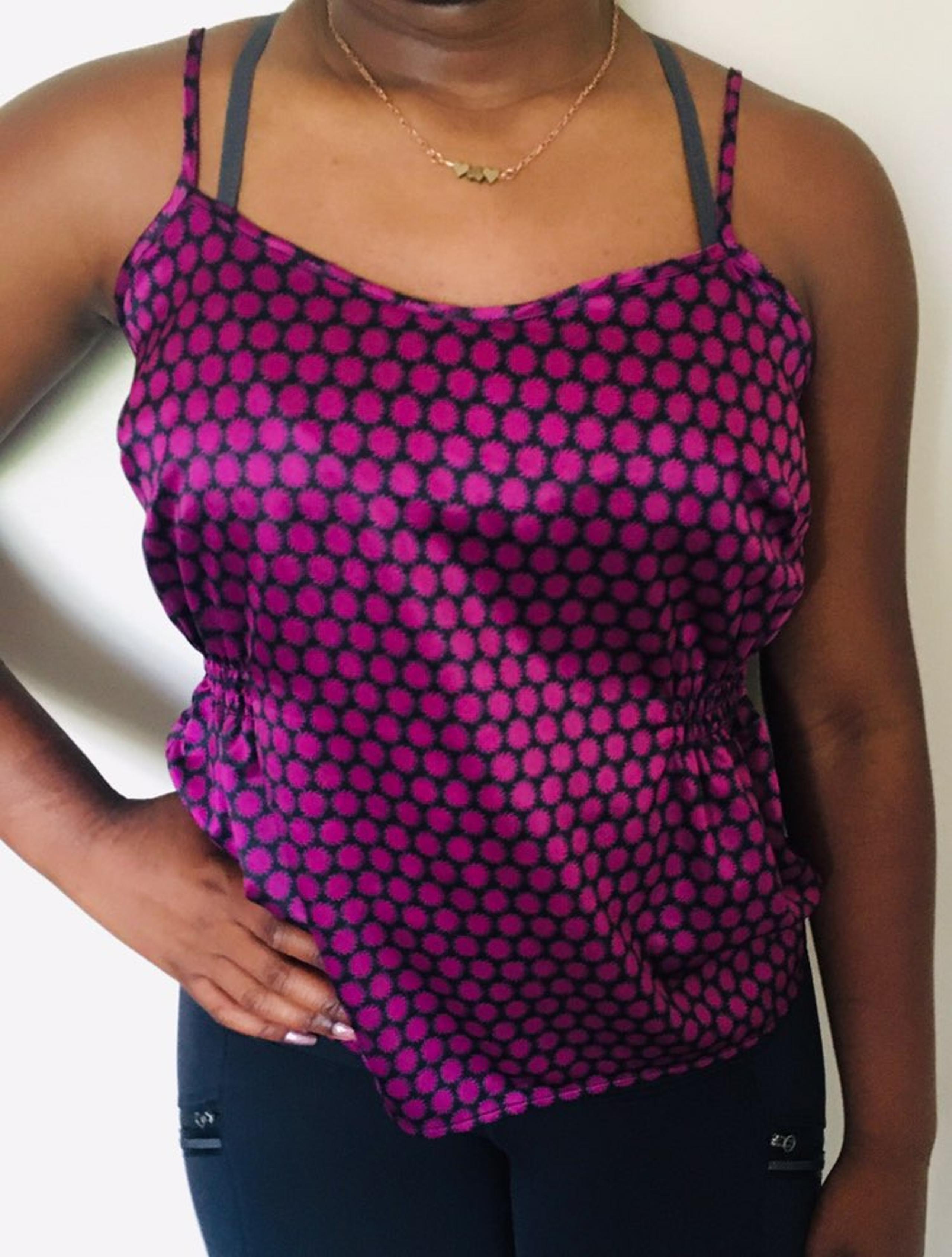 Purple Silk Tank Top