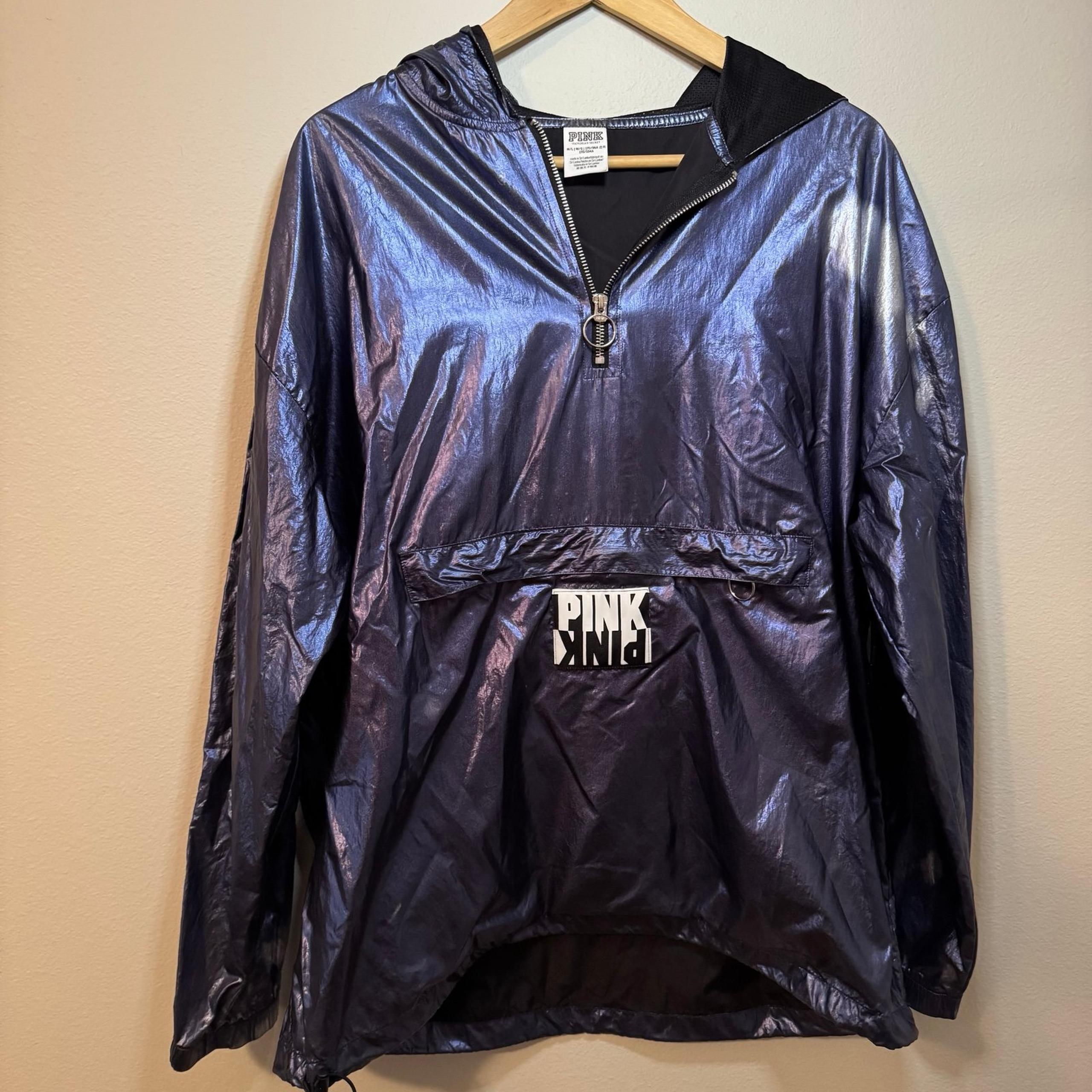 Victoria Secret Pink Metallic Windbreaker jacket
