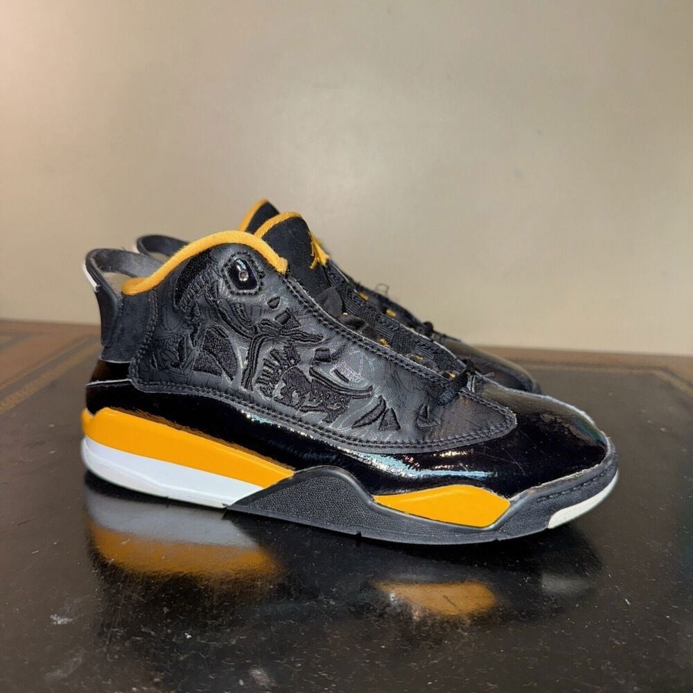 Nike Air Jordan Dub Zero Black University Gold DV1359-017 Preschool Ps Size 2.5Y