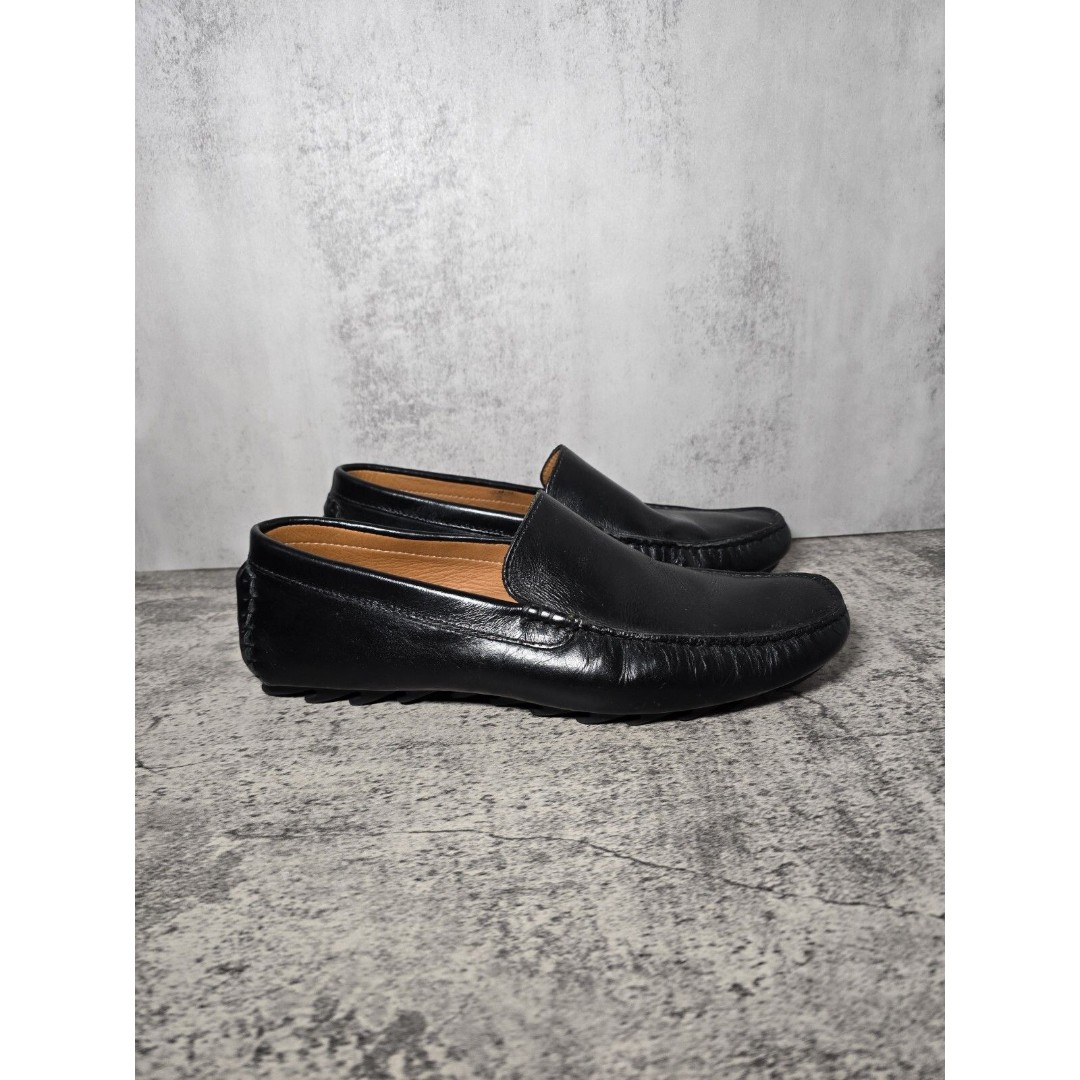 Mercanti Fiorentini Men's Loafer Size 8.5 Slip On Driving Shoe Black Leather