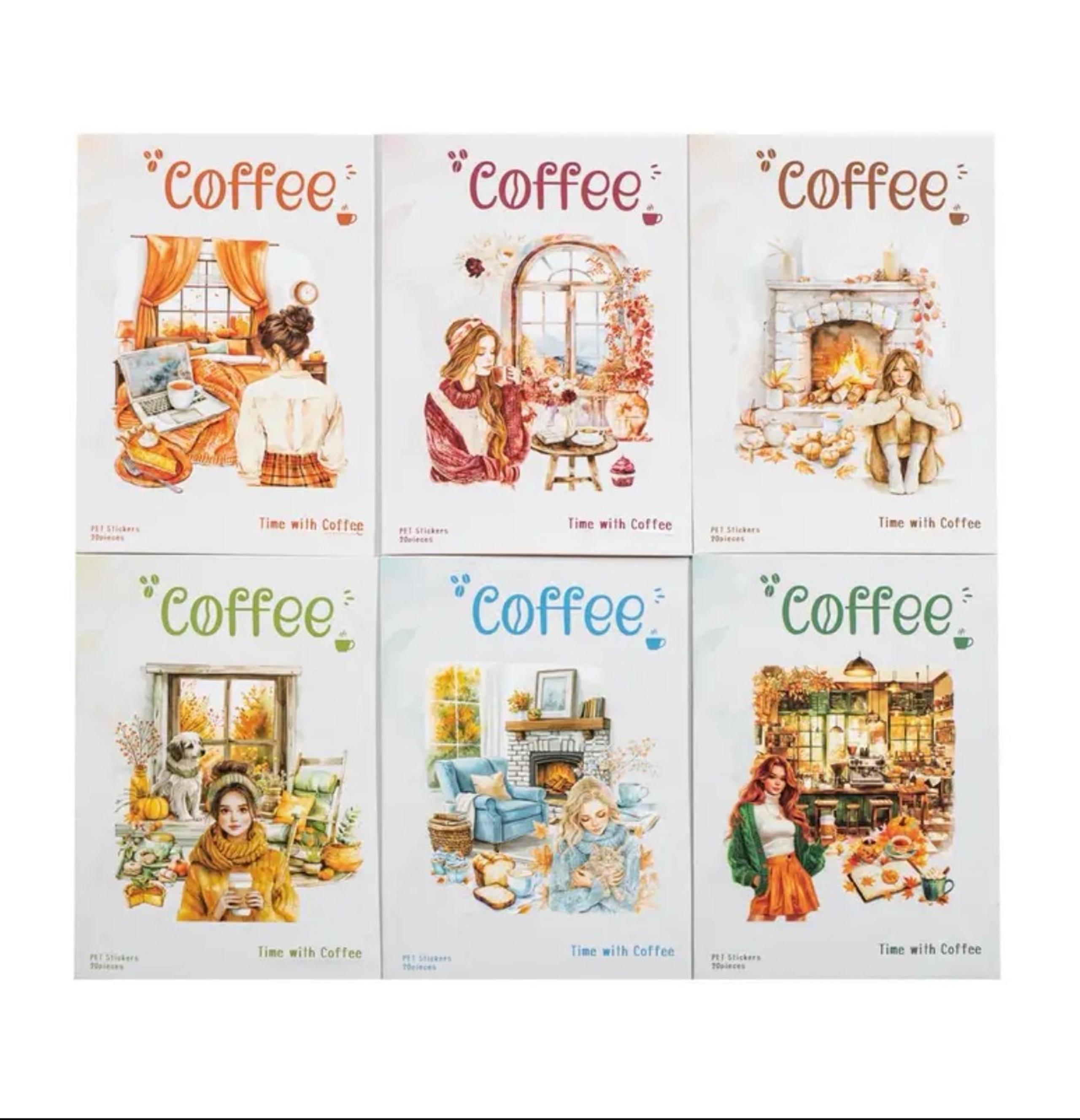 Vintage Coffee Sticker Set