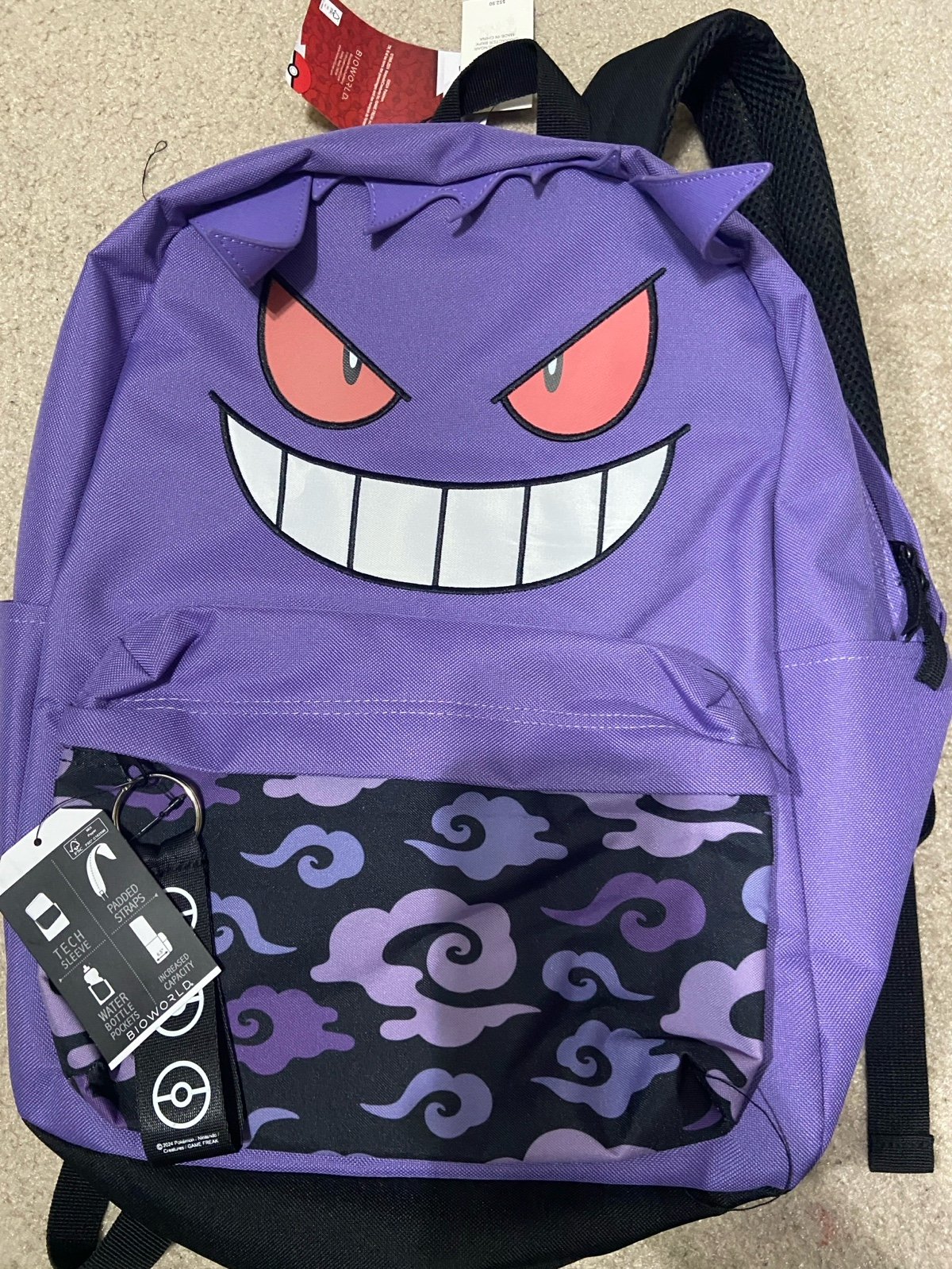Bioworld Pokémon Gengar Character backpacks