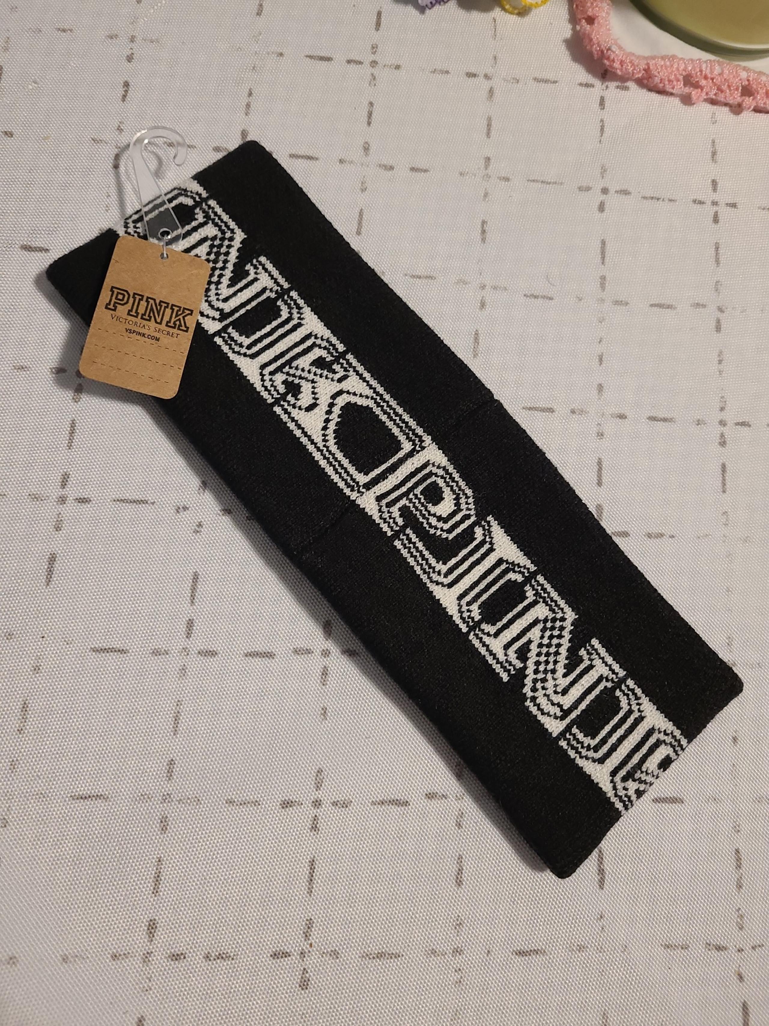 PINK, NWT HEADBAND, BLACK, WHITE