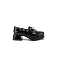 Jeffrey Campbell 'Student' Black Patent Leather Loafer Size 7.5